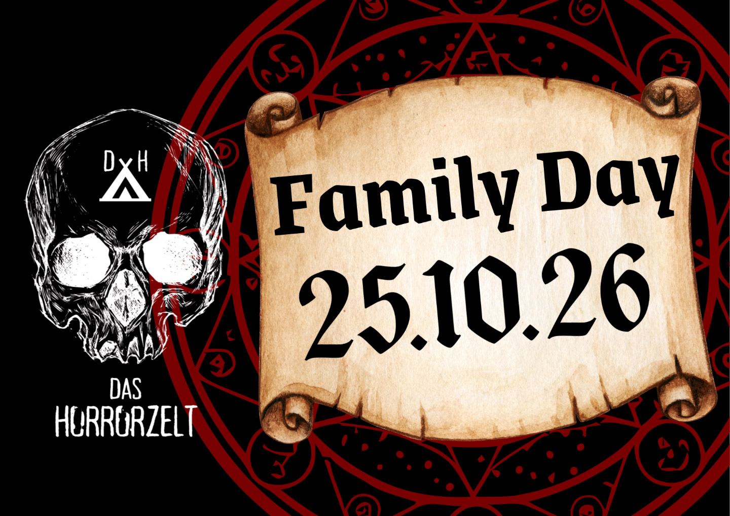 Eintrittskarte 25.10.2026 - Family Day (ohne Erschrecker)